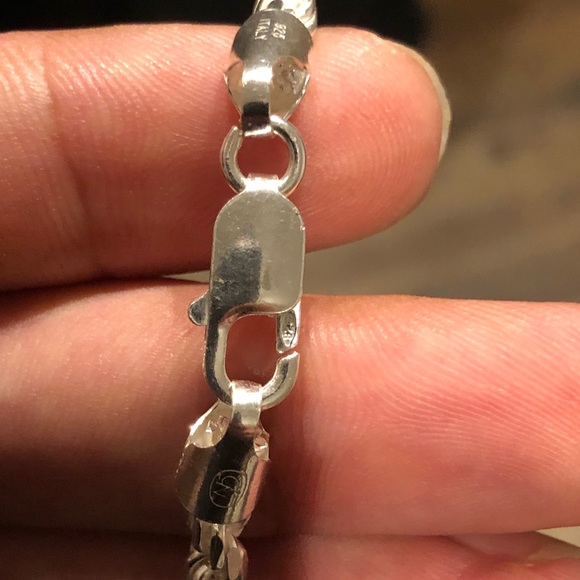 24” 4.5mm Diamond Cut Sterling Silver Rope Chain - Picture 12 of 15